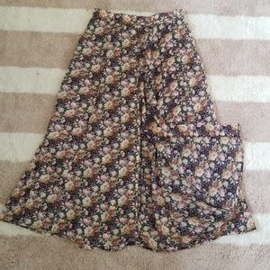 Long floral skirt
